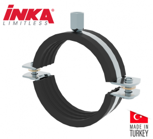 Inka Std. Pipe Clamp With Rubber Profile & Combi Nut Size 1.1/4